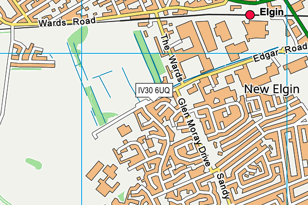 IV30 6UQ map - OS VectorMap District (Ordnance Survey)