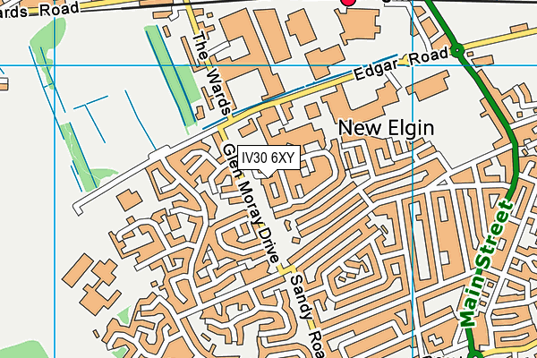 IV30 6XY map - OS VectorMap District (Ordnance Survey)