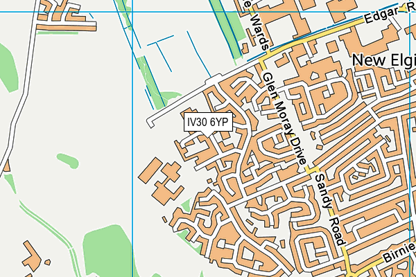 IV30 6YP map - OS VectorMap District (Ordnance Survey)