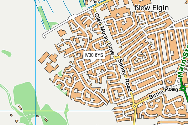 IV30 6YS map - OS VectorMap District (Ordnance Survey)