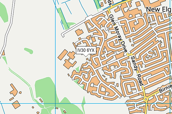 IV30 6YX map - OS VectorMap District (Ordnance Survey)