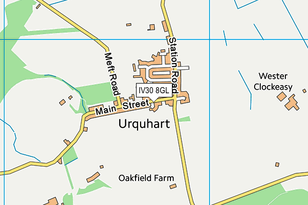 IV30 8GL map - OS VectorMap District (Ordnance Survey)