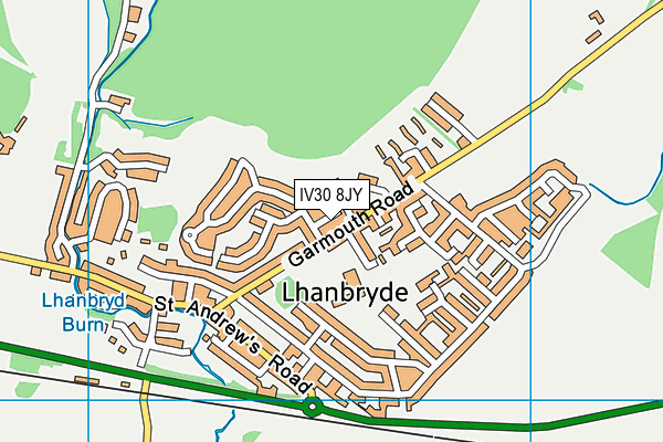 IV30 8JY map - OS VectorMap District (Ordnance Survey)