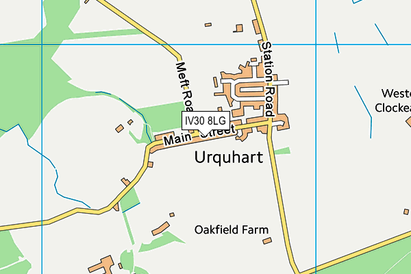 IV30 8LG map - OS VectorMap District (Ordnance Survey)