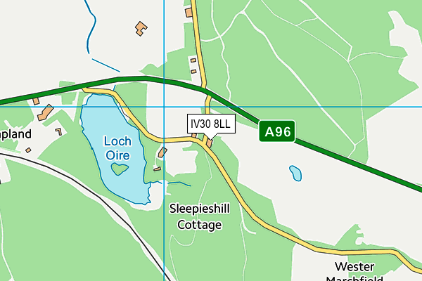 IV30 8LL map - OS VectorMap District (Ordnance Survey)