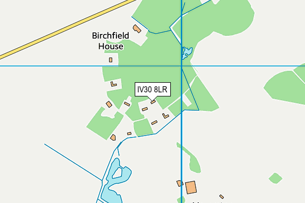 IV30 8LR map - OS VectorMap District (Ordnance Survey)