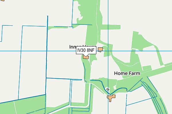IV30 8NF map - OS VectorMap District (Ordnance Survey)