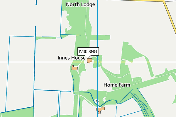 IV30 8NG map - OS VectorMap District (Ordnance Survey)