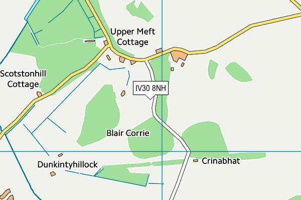 IV30 8NH map - OS VectorMap District (Ordnance Survey)