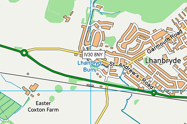 IV30 8NY map - OS VectorMap District (Ordnance Survey)