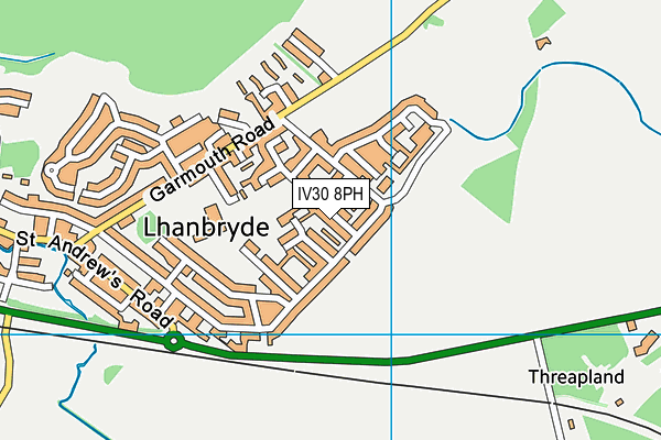 IV30 8PH map - OS VectorMap District (Ordnance Survey)