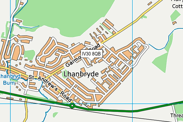 IV30 8QB map - OS VectorMap District (Ordnance Survey)