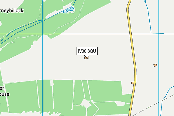 IV30 8QU map - OS VectorMap District (Ordnance Survey)