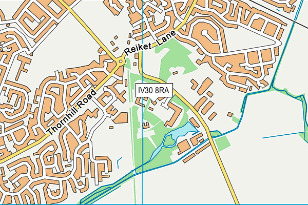 IV30 8RA map - OS VectorMap District (Ordnance Survey)