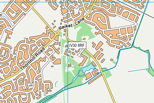 IV30 8RF map - OS VectorMap District (Ordnance Survey)