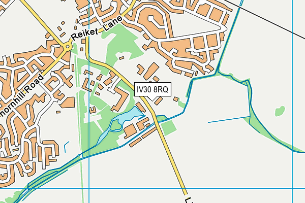 IV30 8RQ map - OS VectorMap District (Ordnance Survey)