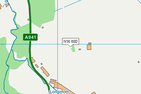 IV30 8SD map - OS VectorMap District (Ordnance Survey)