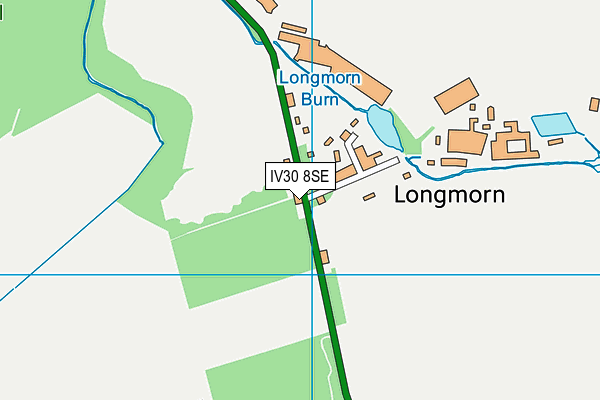 IV30 8SE map - OS VectorMap District (Ordnance Survey)