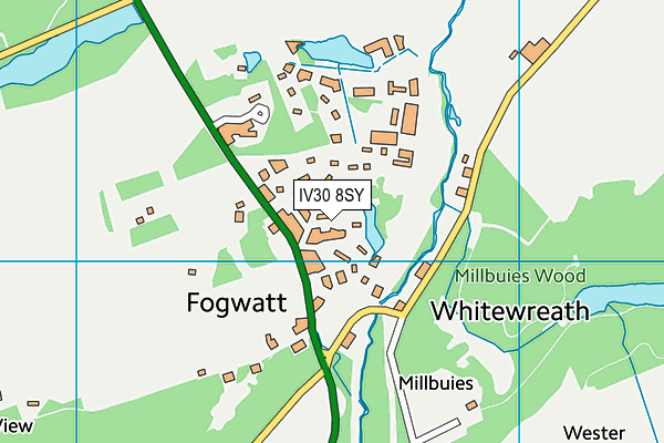 IV30 8SY map - OS VectorMap District (Ordnance Survey)