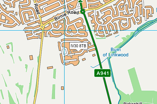 IV30 8TB map - OS VectorMap District (Ordnance Survey)