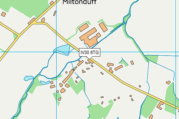 IV30 8TG map - OS VectorMap District (Ordnance Survey)