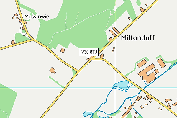 IV30 8TJ map - OS VectorMap District (Ordnance Survey)