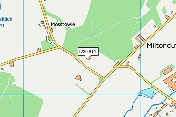 IV30 8TY map - OS VectorMap District (Ordnance Survey)