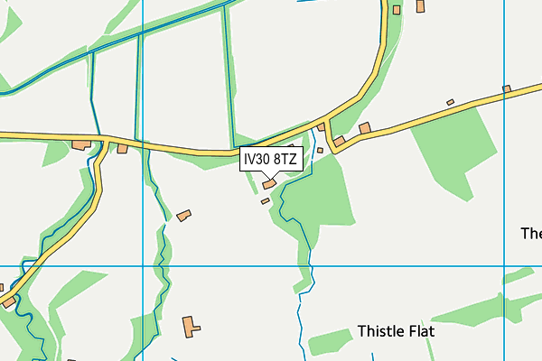 IV30 8TZ map - OS VectorMap District (Ordnance Survey)
