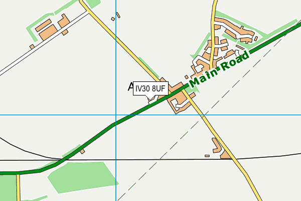 IV30 8UF map - OS VectorMap District (Ordnance Survey)