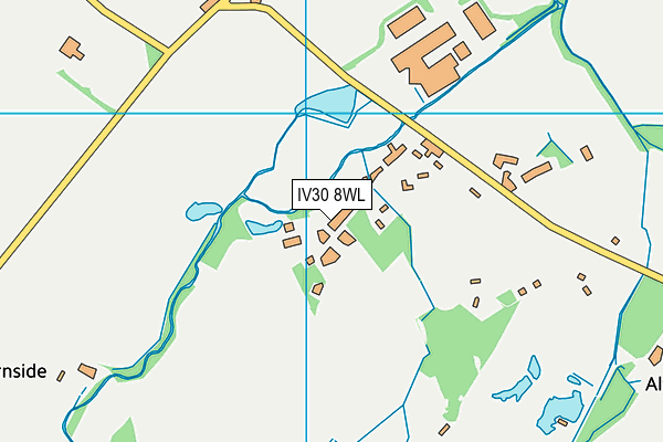 IV30 8WL map - OS VectorMap District (Ordnance Survey)