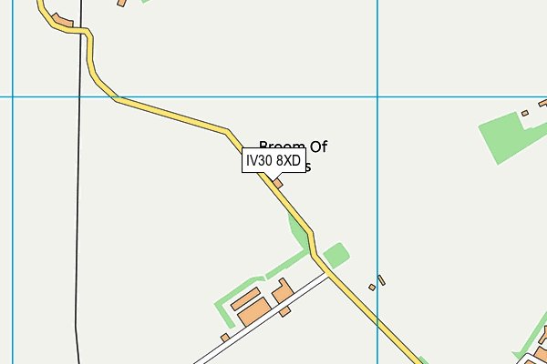 IV30 8XD map - OS VectorMap District (Ordnance Survey)