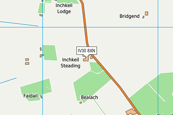 IV30 8XN map - OS VectorMap District (Ordnance Survey)