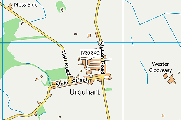 IV30 8XQ map - OS VectorMap District (Ordnance Survey)
