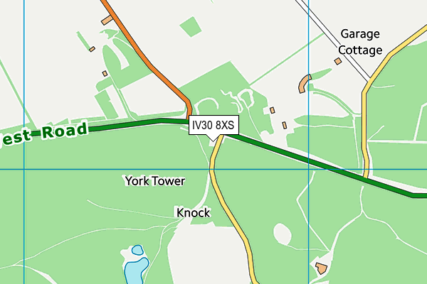 IV30 8XS map - OS VectorMap District (Ordnance Survey)