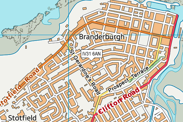 IV31 6AN map - OS VectorMap District (Ordnance Survey)