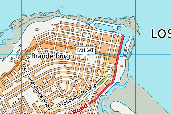 IV31 6AT map - OS VectorMap District (Ordnance Survey)