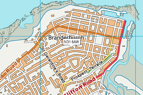 IV31 6AW map - OS VectorMap District (Ordnance Survey)