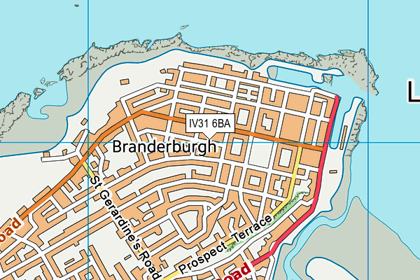 IV31 6BA map - OS VectorMap District (Ordnance Survey)