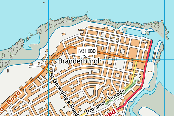 IV31 6BD map - OS VectorMap District (Ordnance Survey)