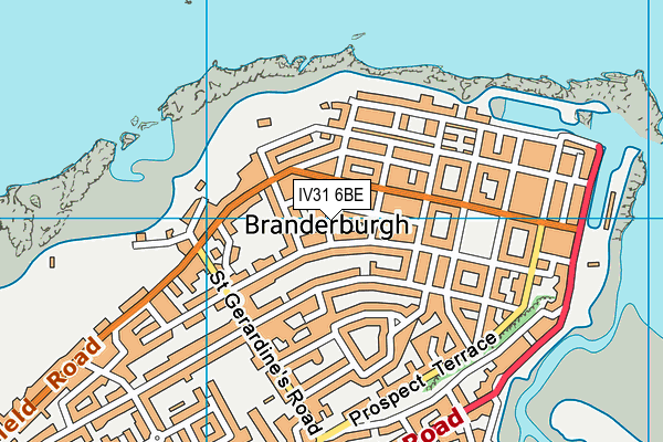 IV31 6BE map - OS VectorMap District (Ordnance Survey)