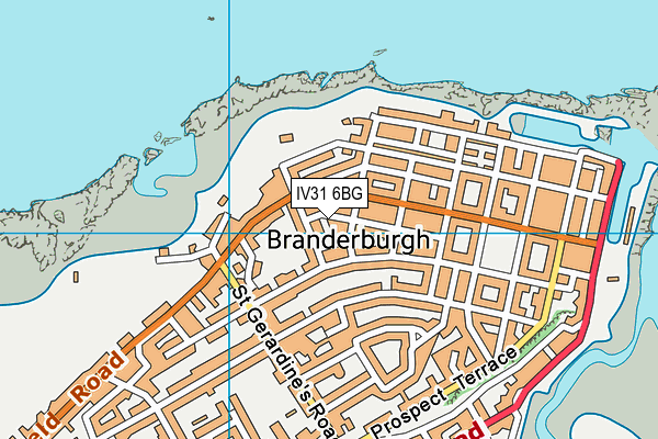 IV31 6BG map - OS VectorMap District (Ordnance Survey)