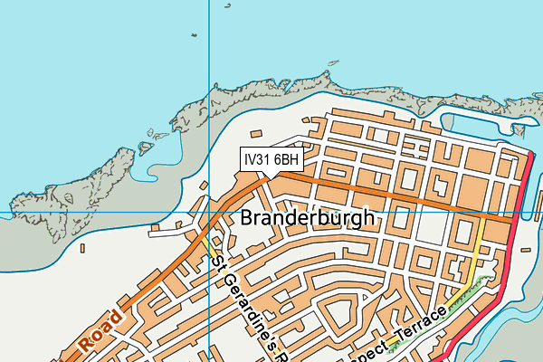 IV31 6BH map - OS VectorMap District (Ordnance Survey)