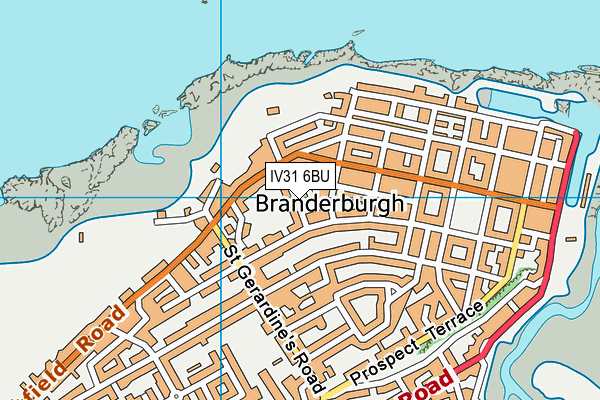 IV31 6BU map - OS VectorMap District (Ordnance Survey)
