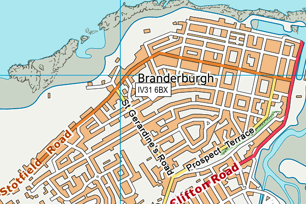 IV31 6BX map - OS VectorMap District (Ordnance Survey)