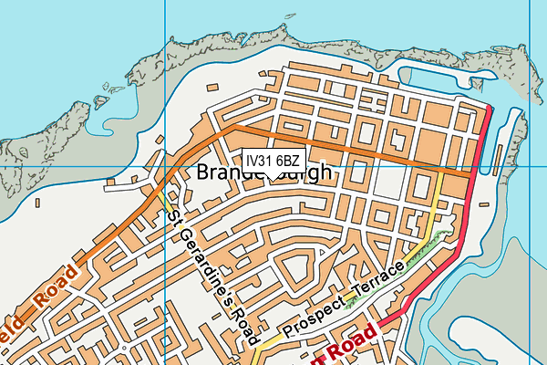 IV31 6BZ map - OS VectorMap District (Ordnance Survey)
