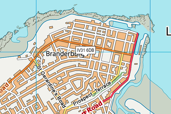 IV31 6DB map - OS VectorMap District (Ordnance Survey)