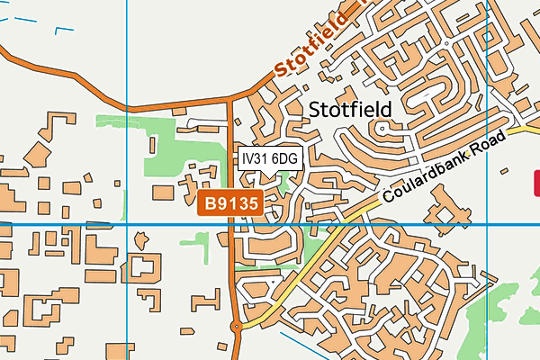 IV31 6DG map - OS VectorMap District (Ordnance Survey)