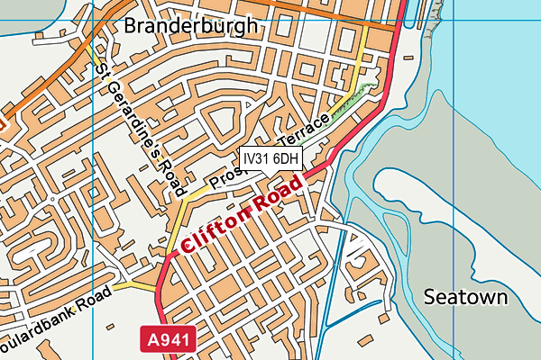 IV31 6DH map - OS VectorMap District (Ordnance Survey)