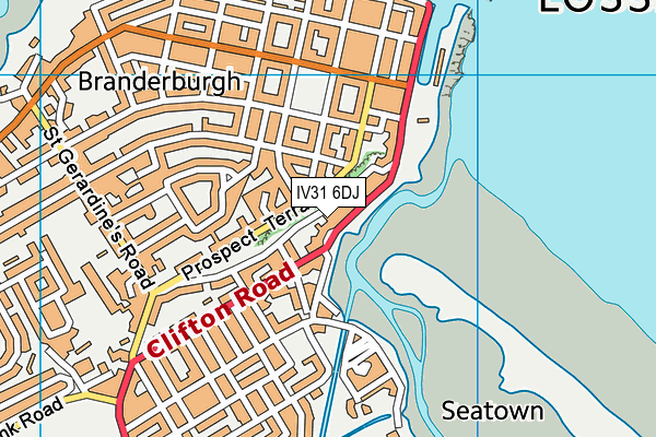 IV31 6DJ map - OS VectorMap District (Ordnance Survey)