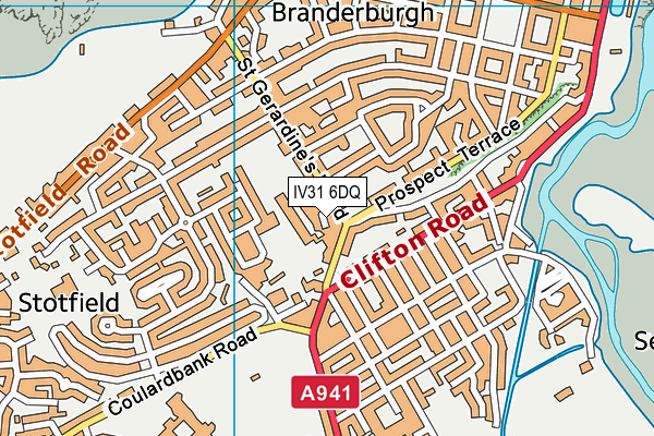 IV31 6DQ map - OS VectorMap District (Ordnance Survey)